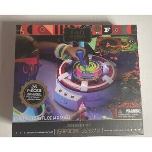FAO Schwarz Amazing 3D Spin Art Toy Set For Children - NEW in‎ Open Box
